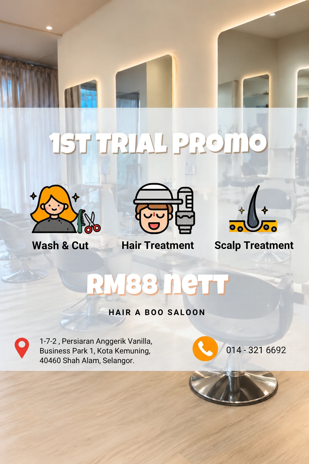 RM88 nett promotion poster